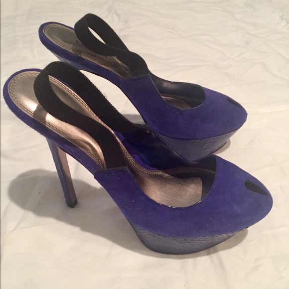 bebe Shoes - Bebe platform heels blue